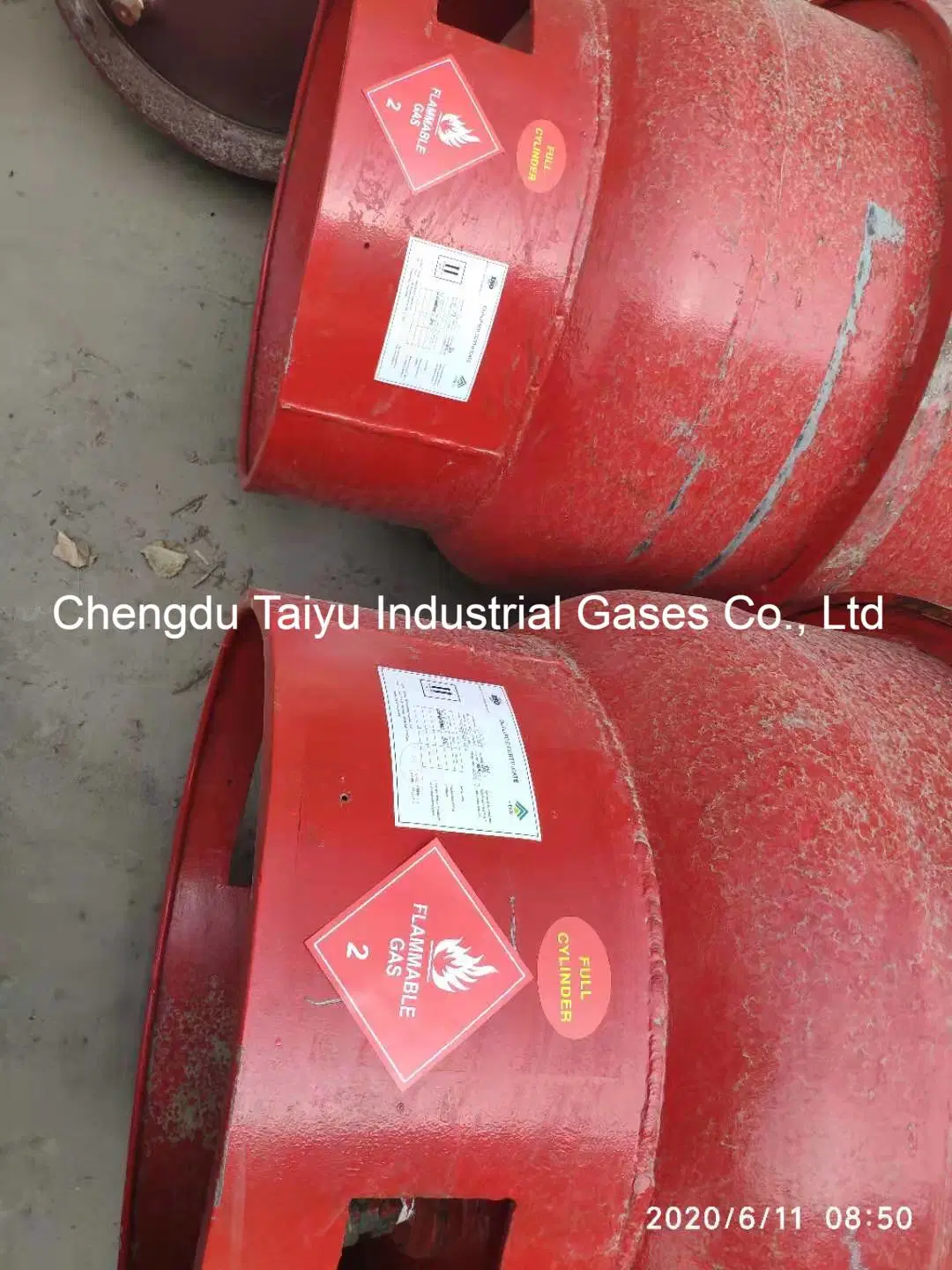 Refrigeration Gas R600A Industrial Grade 99.5% Purity ISO-Butane I-C4h10, 450kg Per 926L Cylinder Loading