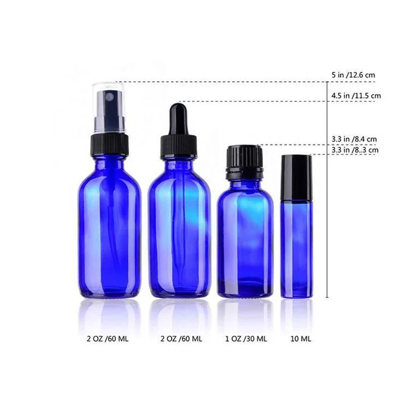 Rellenables de vidrio botella de perfume Mini botellas gotero gotero Viajes pipeta para aceites esenciales cosmética contenedor tubo
