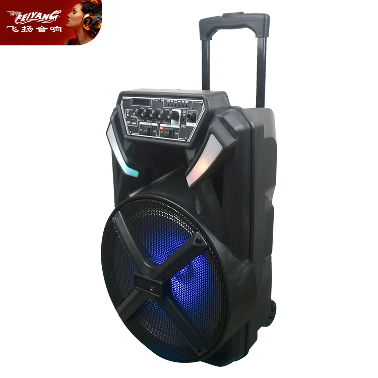 Guangzhou Feiyang 15 Zoll 35W Professional Audio aktiv Lautsprecher Live Soundsystem mit LED-Licht DJ-Lautsprecher