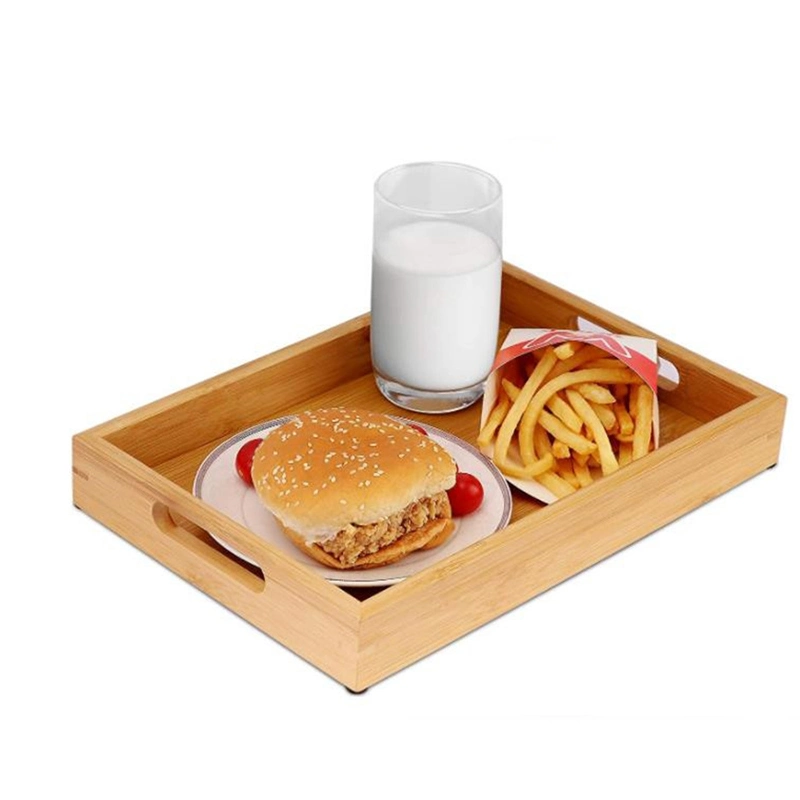 Custom Round Wood Crafts Food Serving Tray