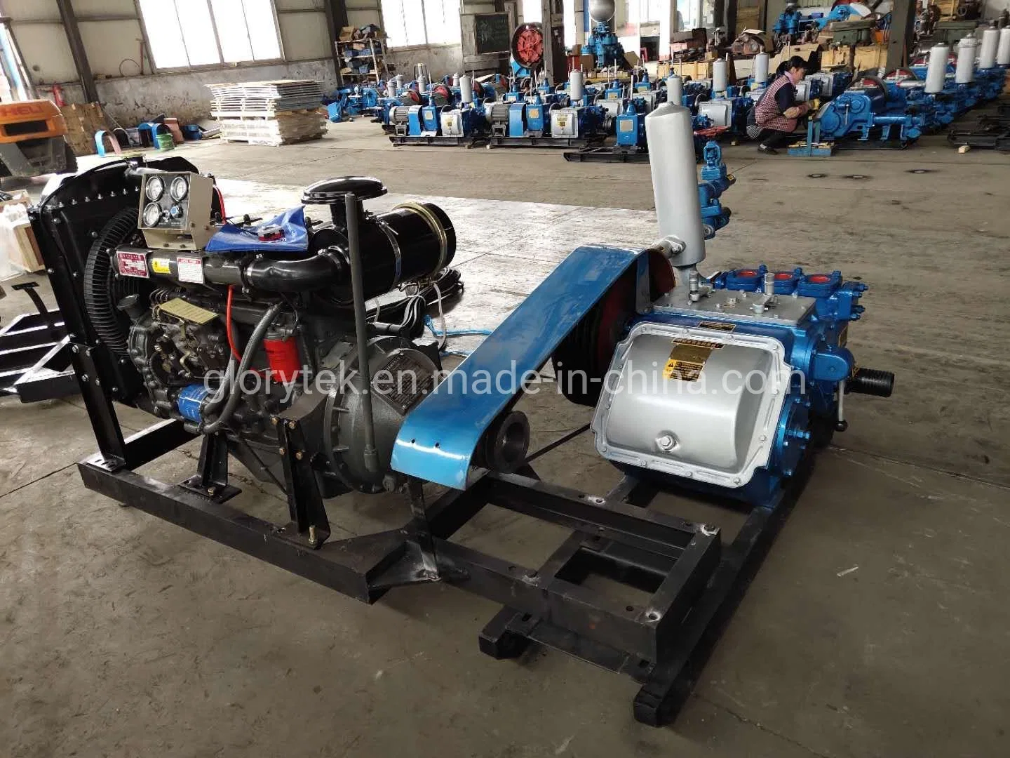 Horizontal Triplex High Pressure Piston Diesel Mud Pump for Sale