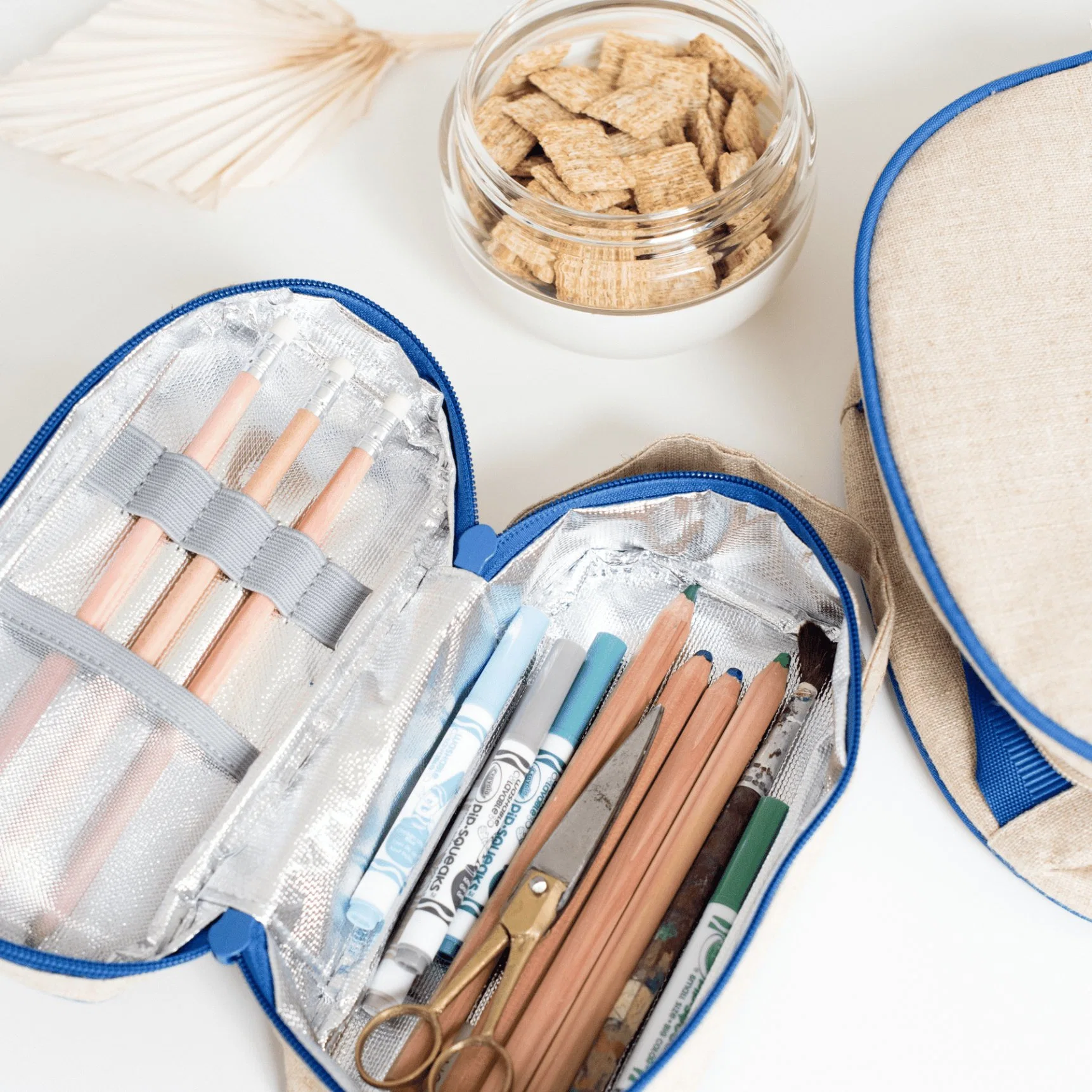 Benutzerdefinierte Kinder Schule Jute Food Mittagessen Kühltasche Boxen Bleistift Koffer für Kinder