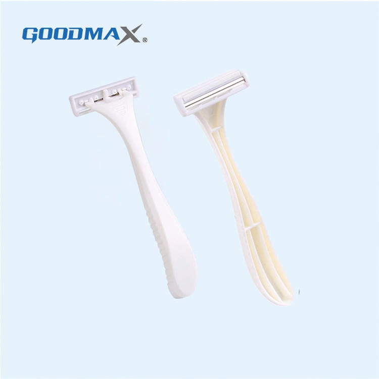 Hot Items Twin Blade Razor with Lubricant Strip and Short Handle