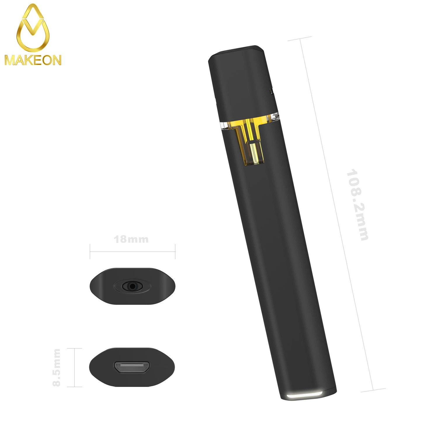 Makeon Pod Stiiizy Pod spen Vape Pen Pod batterie personnalisée Batterie E-cigarette batterie logo OEM