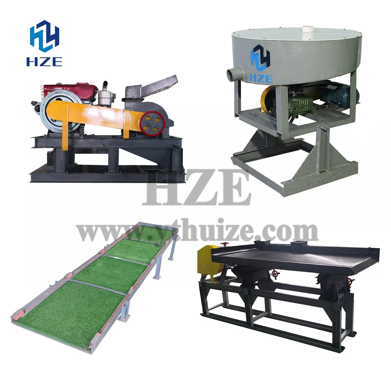 Small Scale Hard Rock and Alluvial Gold Mining Processing Equipment