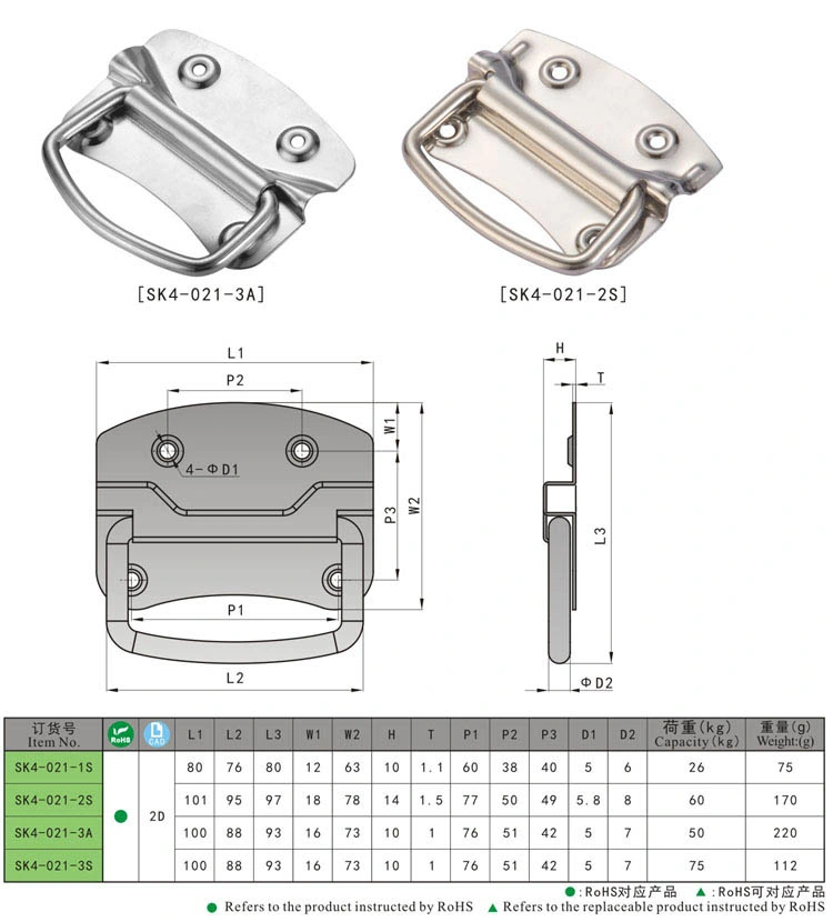 Industrial Metal Folding Chest Handle