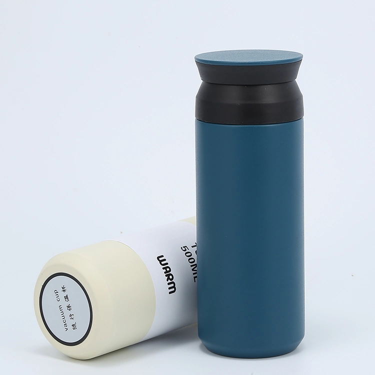 2022 500ml Double Wall Stainless Steel Custom Vacuum Flasks Leak Proof Insulated Water Bottle Coffee Jug Tea Mug Drinking Bottle