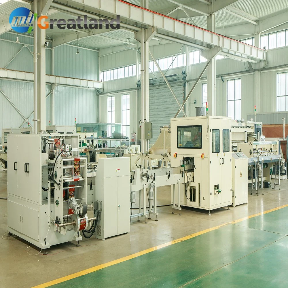 Automatic Facial Tissue Paper Production Line Machine to Make Cube Box Facial Tissue or Disposal Facial Cotton Tissue