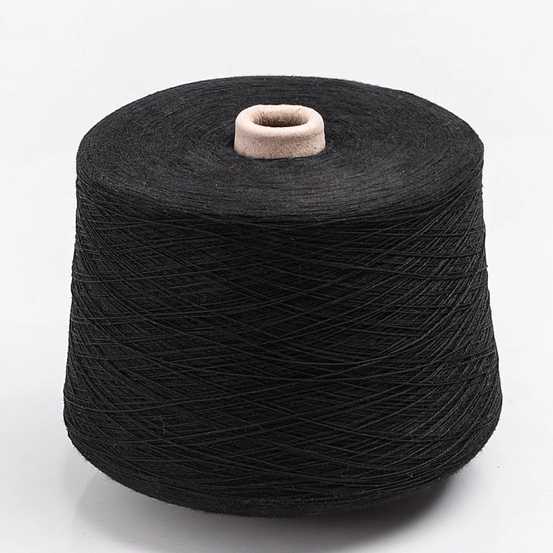 Hot Sale Factory 30s Spun Polyester Black Yarn