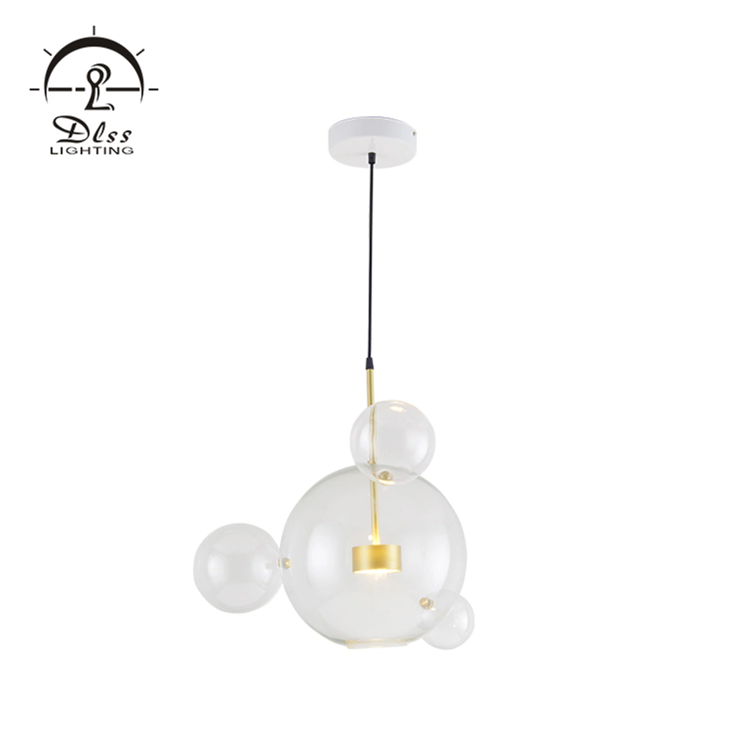 The Lovely Glass LED Chandelier Lamp for Living Room Pendant Light