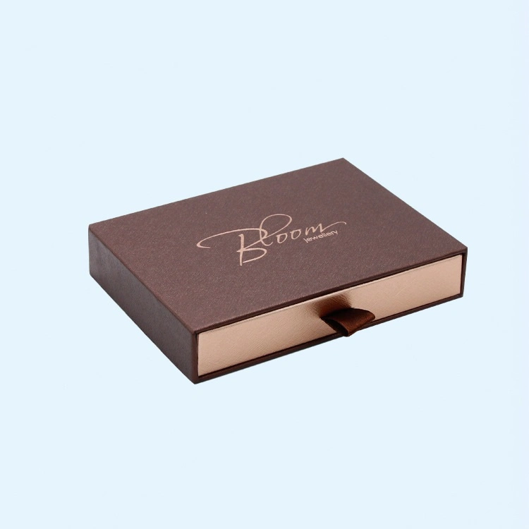 Brown Drawer Gift Box High Hardness Cardboard Packaging Box with EVA Inner for Gifts & Crafts