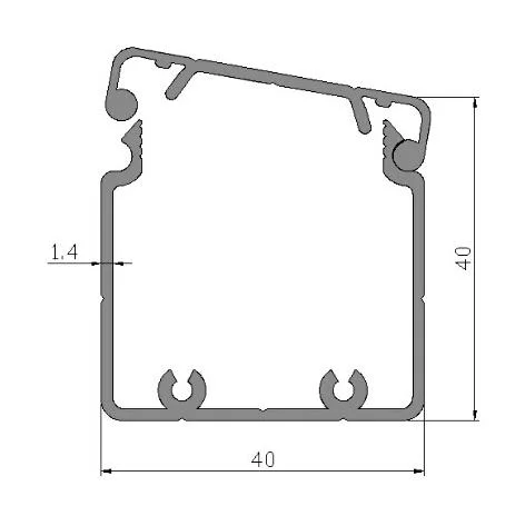 Kabelkanal aus Aluminiumlegierung-T4040