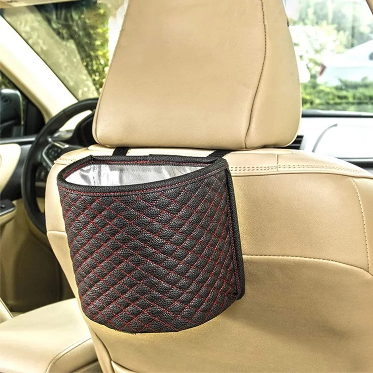 Factory Customized Multifunctional Car Seat Protector Rear Seat Organizer Hanging Trash Bags for Cars