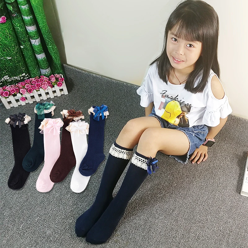 Wholesale/Supplier Custom Cotton Kids Teen Girl Fashion Designer Winter Warm Thermal Sock Knee High Baby Socks