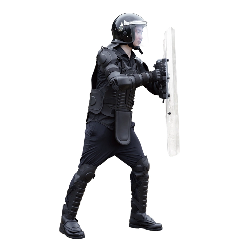 Anti-Stab and Non-Inflammable 600d Oxford Fabric Anti Riot Suit in Black Color for Security Personnel