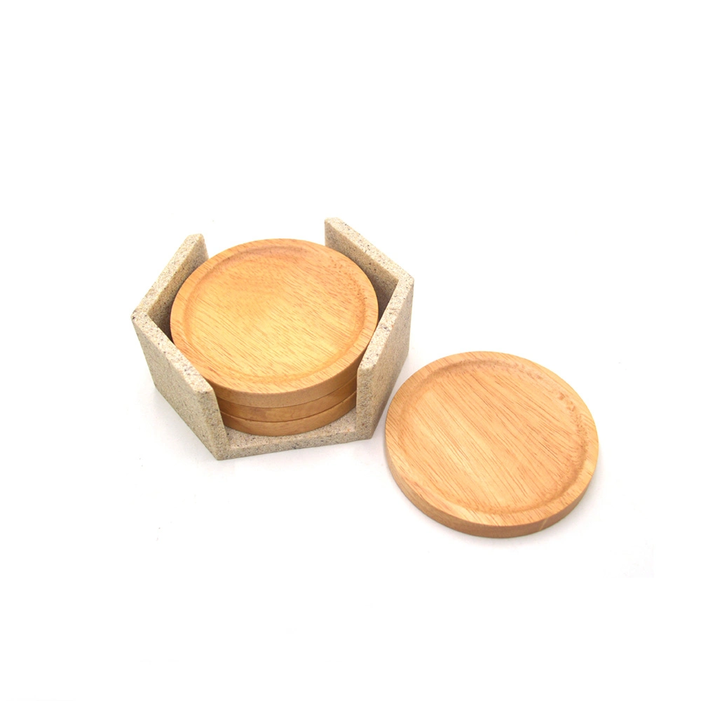 Direct Factory Supply Used as a Lid to Cover Glasses Cups or Small Bowls for Sale Customized Shape Wooden Coaster