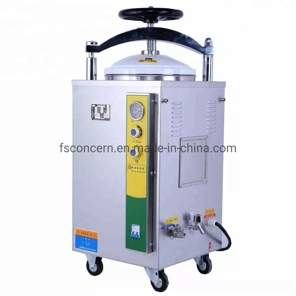 Lab Hand Wheel Type Automatic Autoclave Cylindrical Pressure Steam Autocalve Sterilizer Price