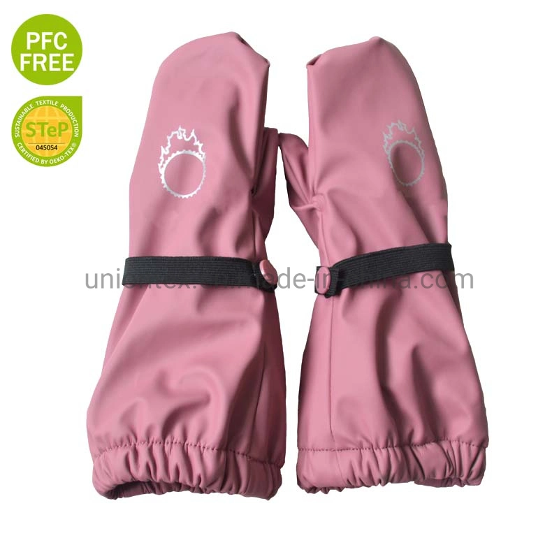 Waterproof PU Rain Mittens Pfc Free