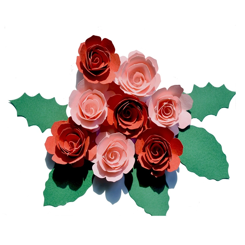 3D Decoration Paper Flower DIY Handmade Craft Material Kit of Big Rolled Rose