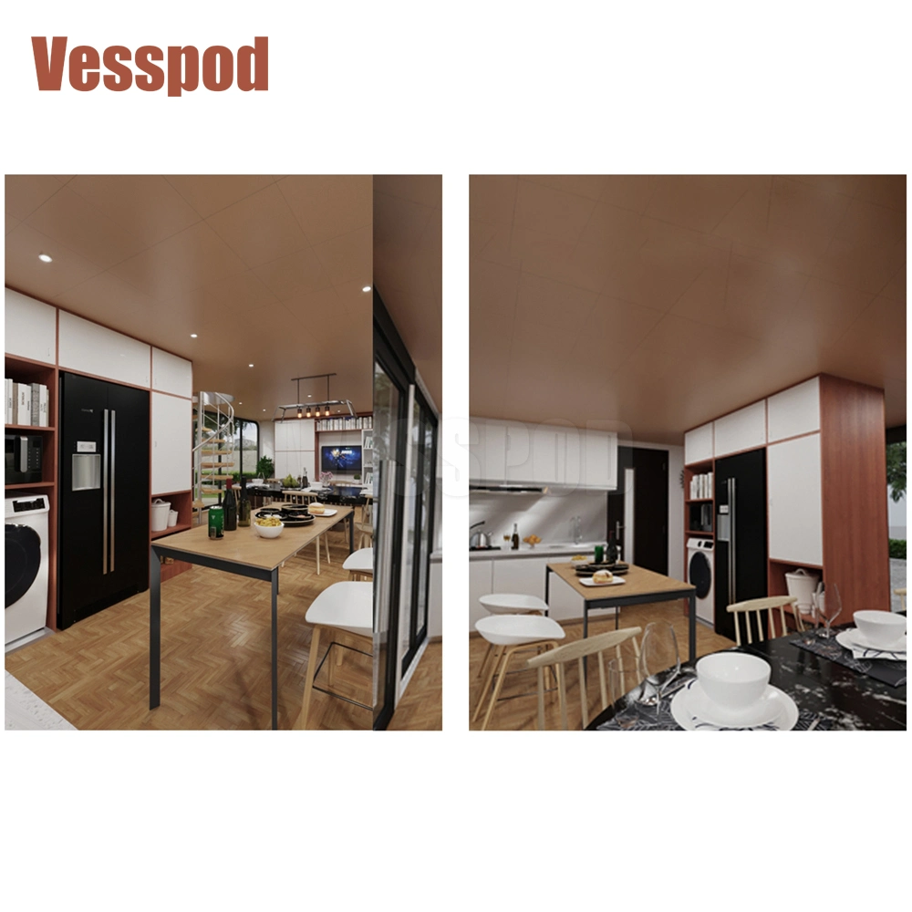 2023 Volferda Vespod Design Prefab House 2 Story Apple Cabin Fertighaus 3 Schlafzimmer 2 Badezimmer 1 Küche Modular Container Vu115 Apple House Capsule House