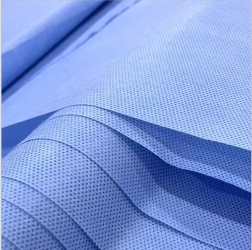 Super Strong and Eco-Friendly 45GSM Blue Ssmms Nonwoven Fabric for Disposable Clothes