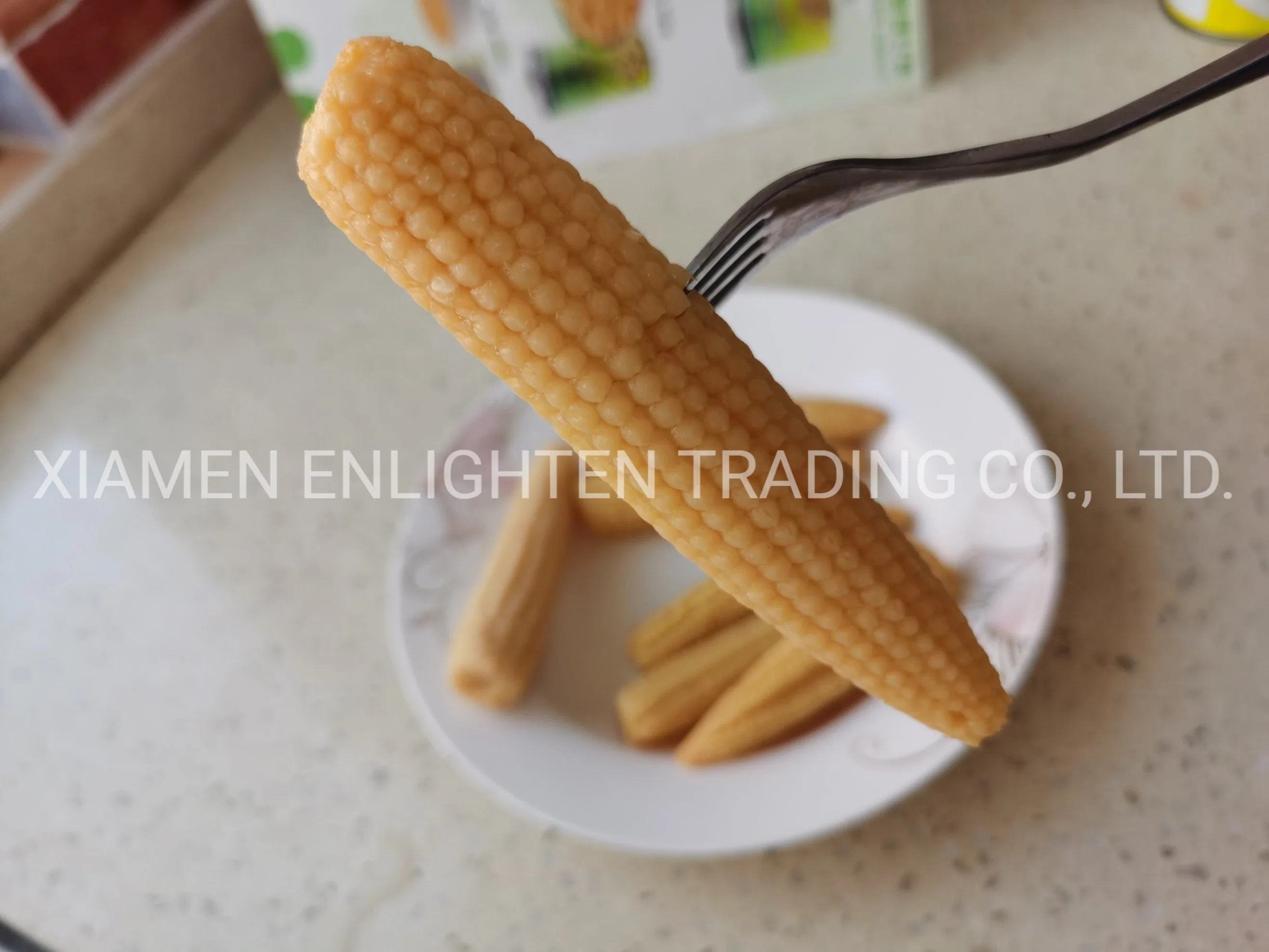 Well Preserved Baby Corn in Glass Jar