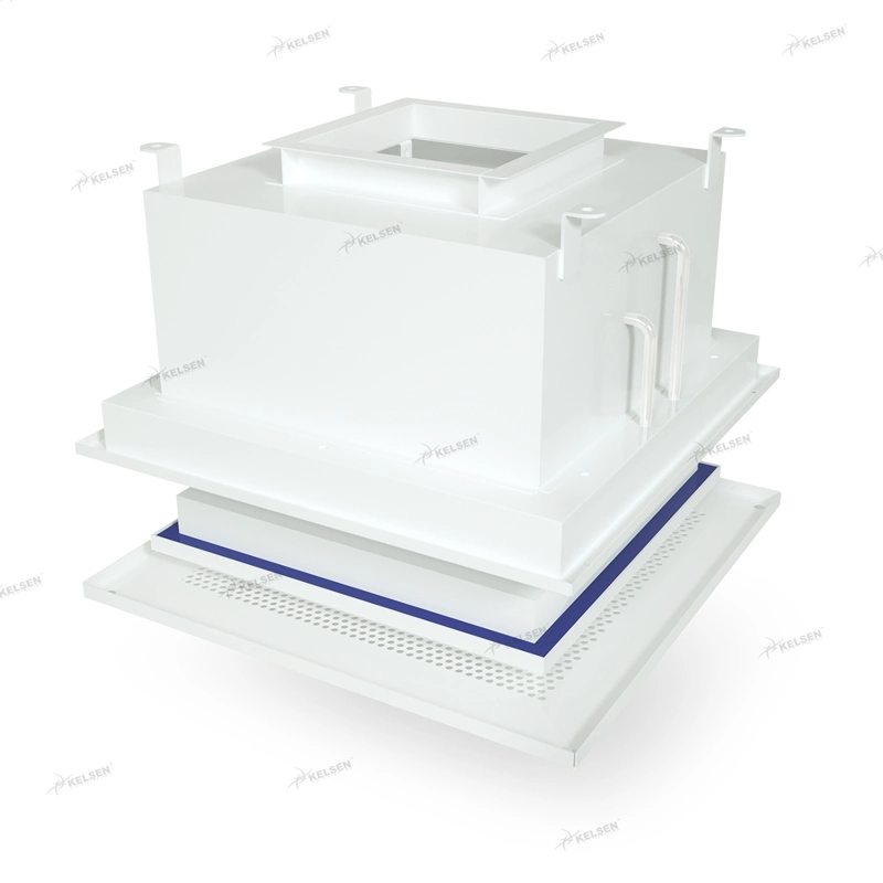 Stainless Steel 304 Air Outlet with Gel Sealing HEPA Filter for Clean Room