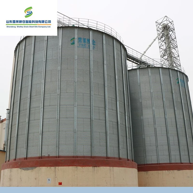 Wood Pellet Mill Grain Storage Silos Used Steel Wheat Corn Paddy Rice Grain Silo for Sale