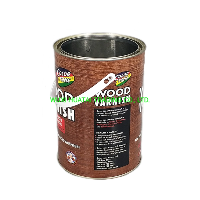 Lata Redonda de vacío para madera pintura con apretado químicos del aceite de la tapa de Triple una lata de metal