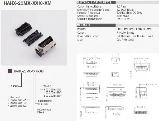 SCSI-20-poliger Stecker, halber Rastermaß, kleine Computersystemschnittstelle