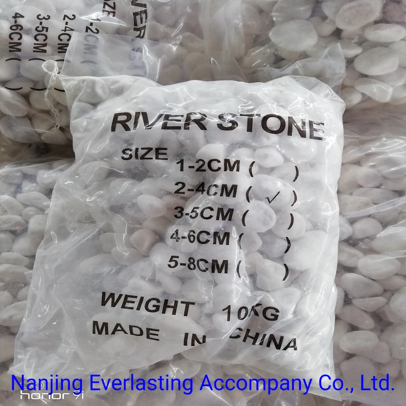 Wholesale/Supplier Pebble Stone Polished White Crushed Granite Marble Gravel Bean Pebbles