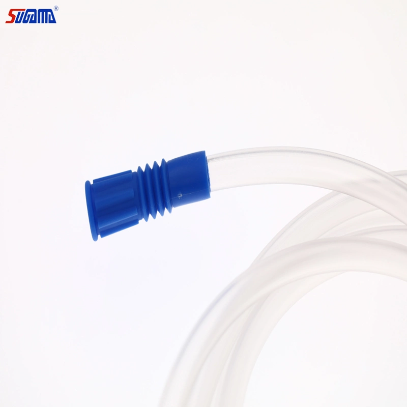 China Factory PVC Suction Draining Tube Connecting Tube with Yankauer Handle