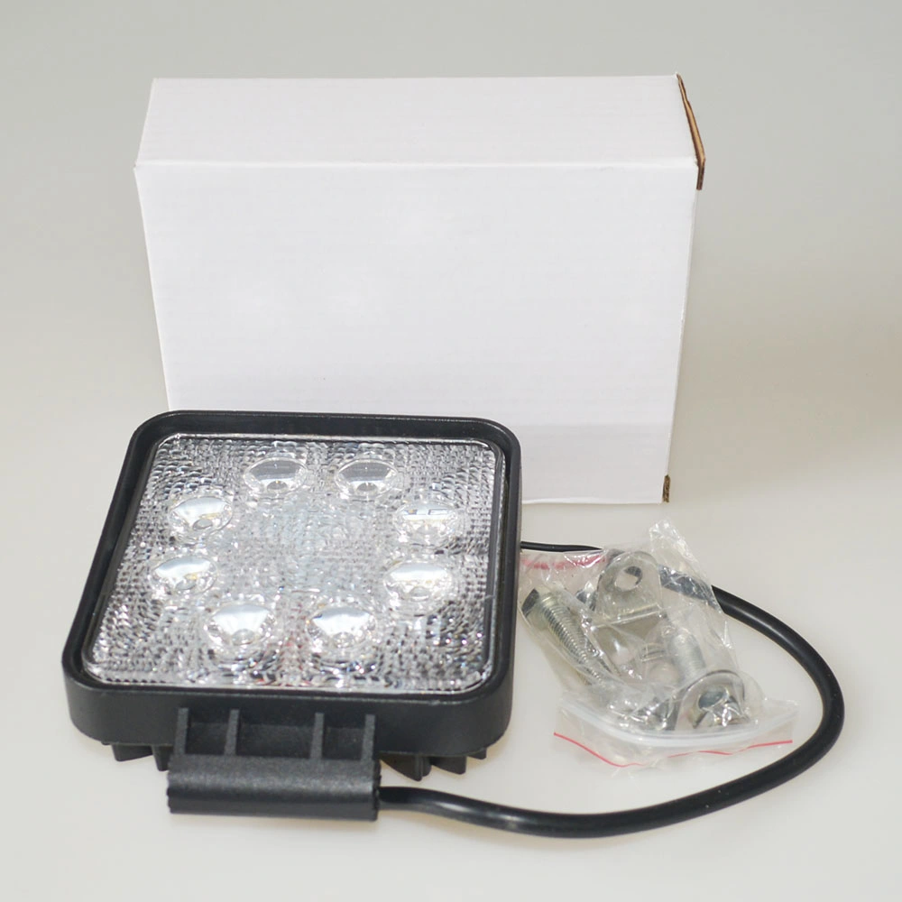 12V 24V de la lámpara halógena LED de luz LED de trabajo carretilla off road terreno cuadrado de inundación LED 24W de luz de trabajo de la carretilla faros LED Luz de trabajo de coche