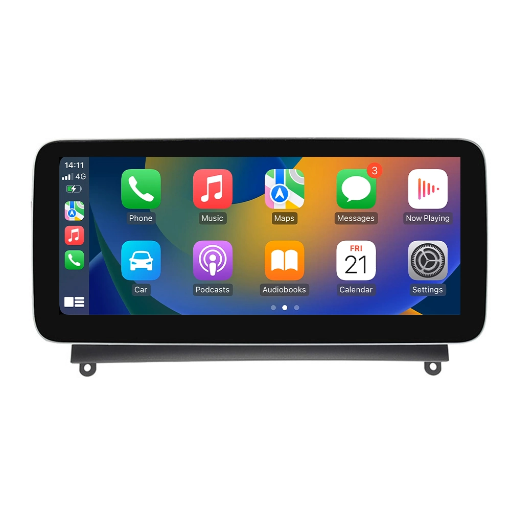 Système multimédia de navigation pour voiture Android 6+128g 11 10.25 pouces Pour les haut-parleurs de voiture W204 de classe 2008 2009 2010 de Benz C.