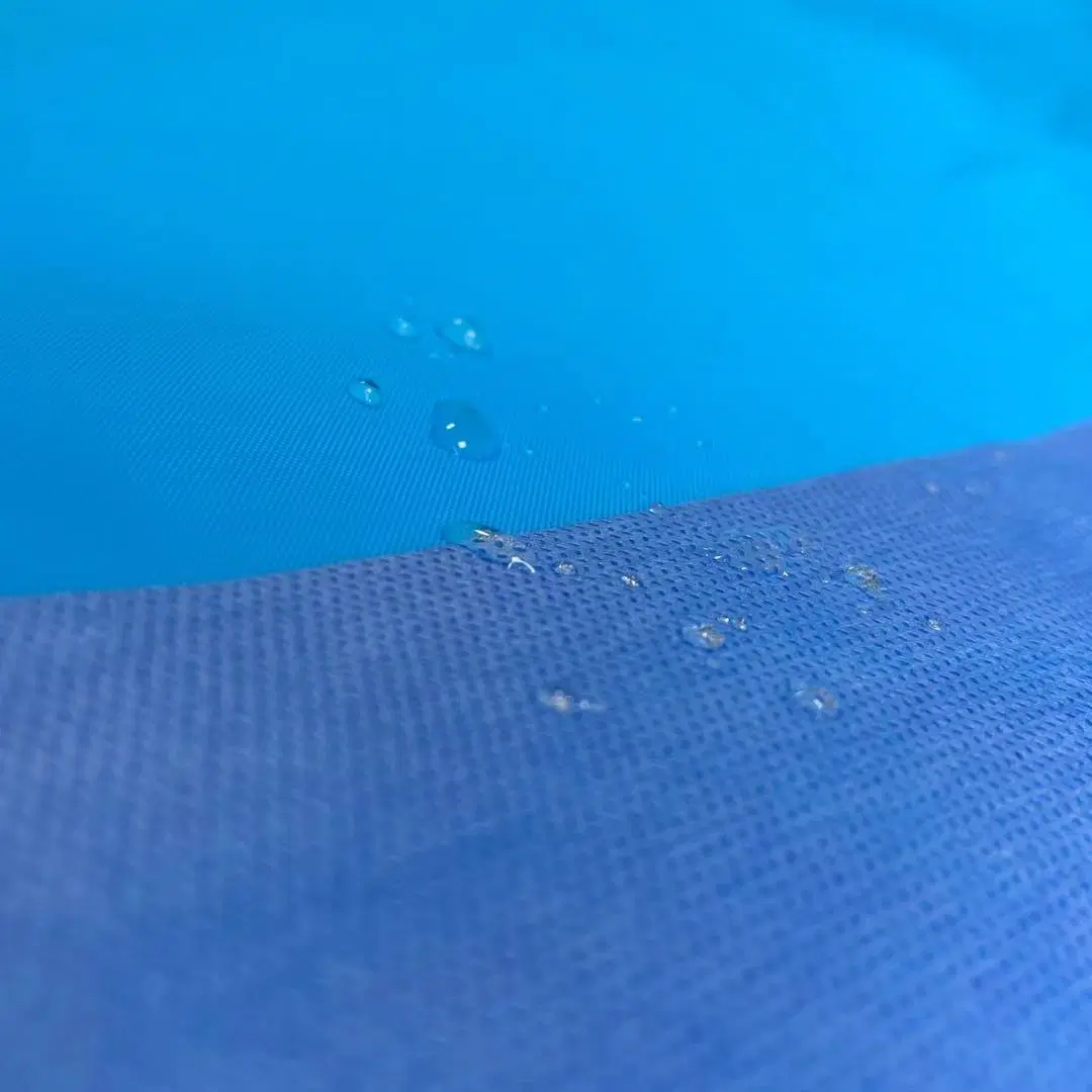 De regreso quirúrgico SMS Nonwoven Tapa de la Mesa la película PE laminada cubierta de mesa