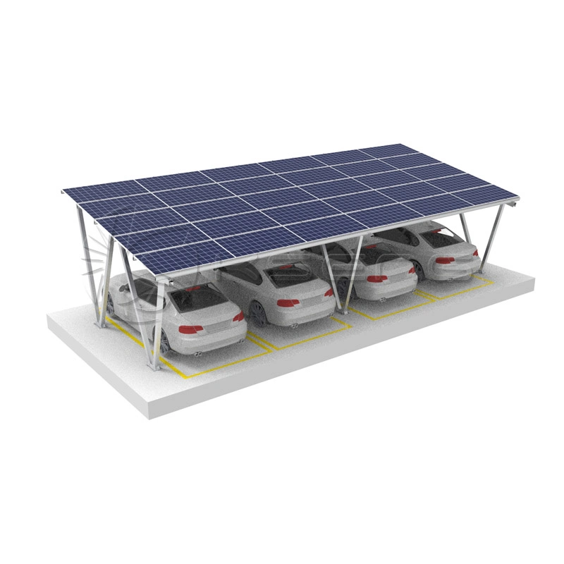 Faible Budget Strcutre Abri voiture solaire Parking solaire de l'auvent délestage pour abri Solaire Système en rack de montage