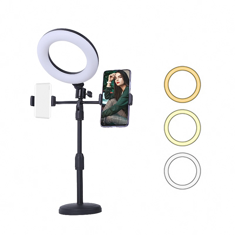 Table Top Dimmable Tik Tok Cosmetic Makeup Photography Self-Timer 6 Inch LED Ring Light