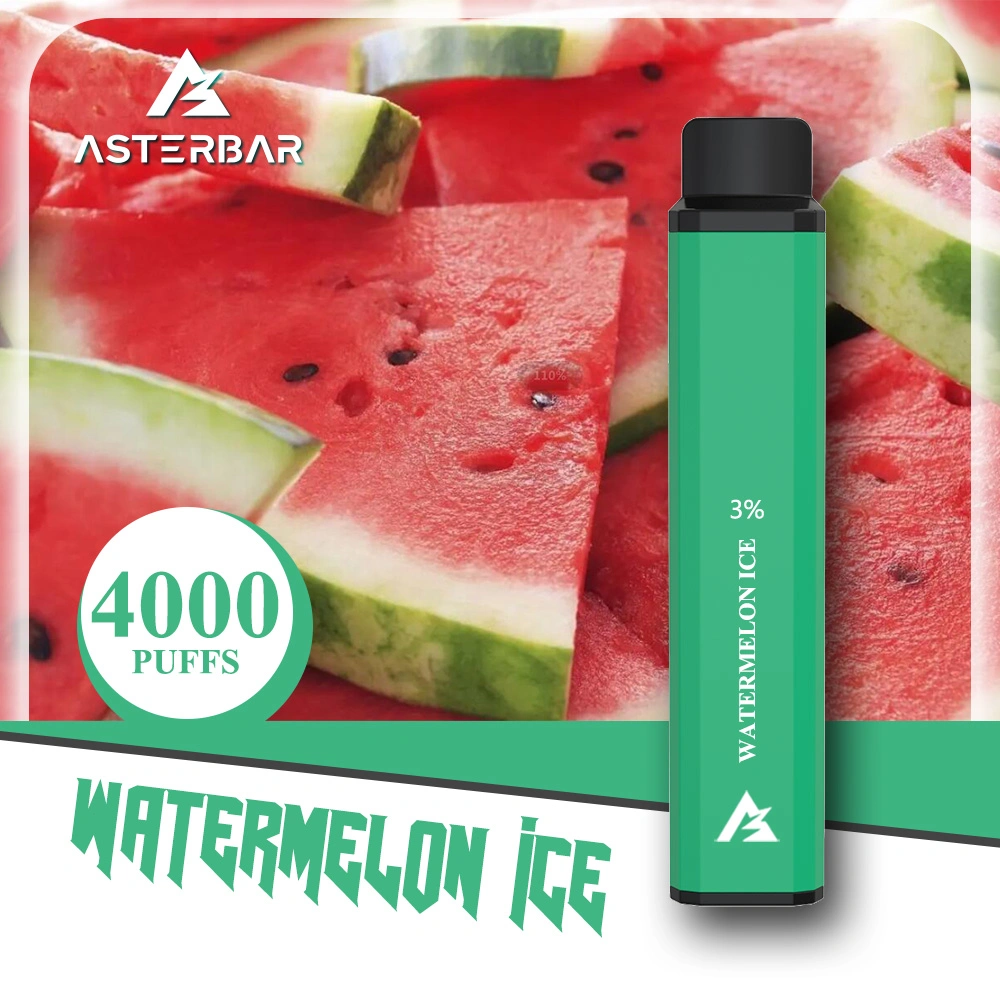 2022 Nuevo arribo Pura sabor 11ml capacidad Asterbar 4000 VAPE Vaporizador