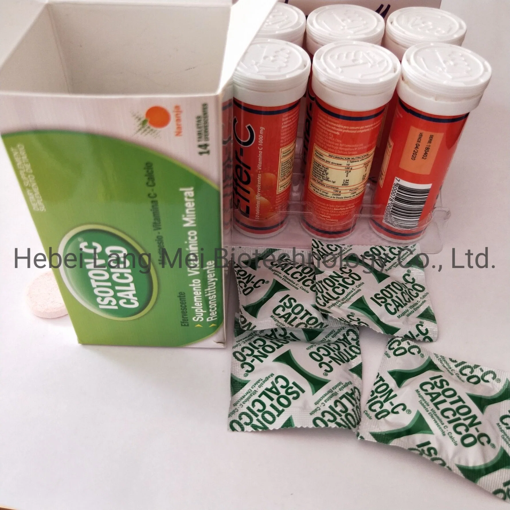 Private Label OEM Vitamin C Effervescent Tabletten 1000mg