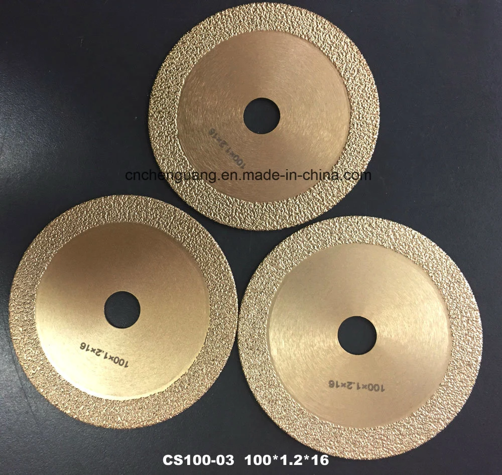 Vacuum Brazing Cutting Disc 100mm 150mm 180mm Diamond Circle Saw Blade