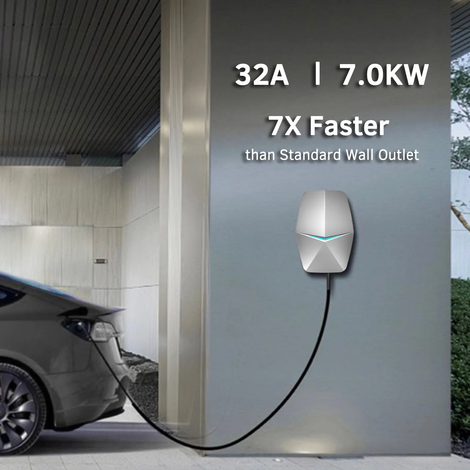 Zhida 7kw 32A EV/Electric Vehicle Charging Station Type 1with NEMA 14-50 Plug IP66