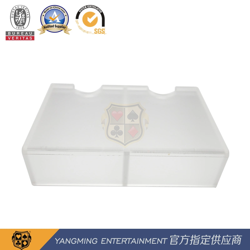 Especial grueso Acrílico 2 Juegos de Mesa de Póker Niuniu Caja de descartes especiales de tarjetas YM-FC01