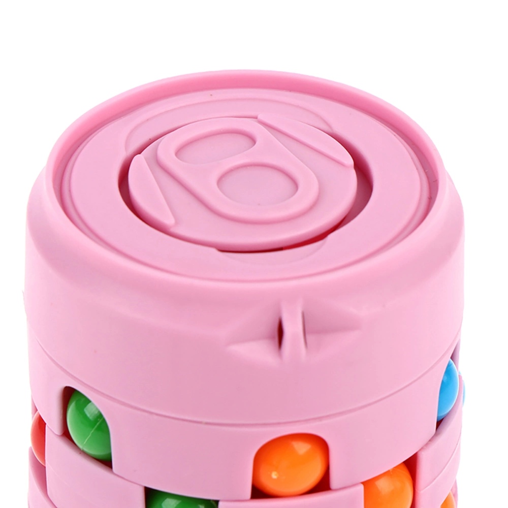 Can Cube Top Colorful Beans Finger Spinning Relieves Stress Decompression Toy for Children and Adults