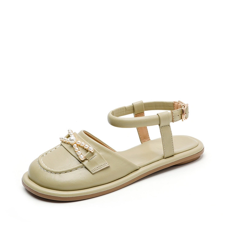 Primavera e Verão de Novo Estilo Coreano Fechada Toe Sandals Luxury Princess Calçados