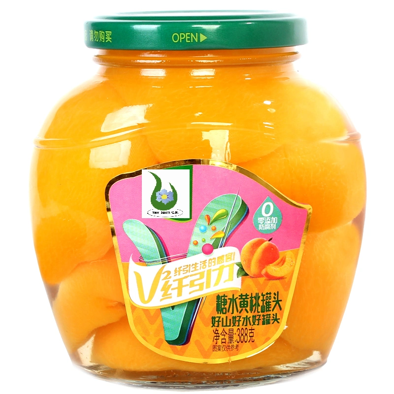 Best Factory Price Yellow Peach in Syrup in Glass Jar