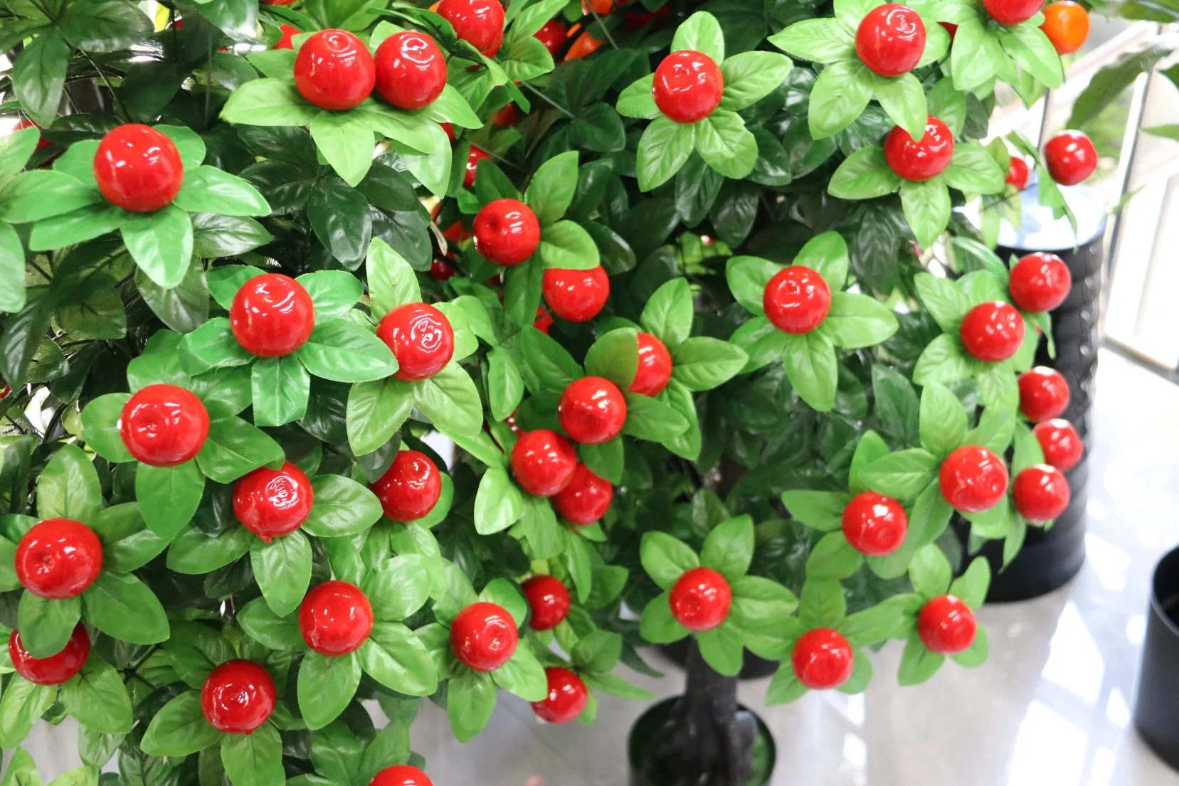 New Arrival 57 Red Peace Apples Customizable Artificial Simulation Decorative Plant Fruit Tree