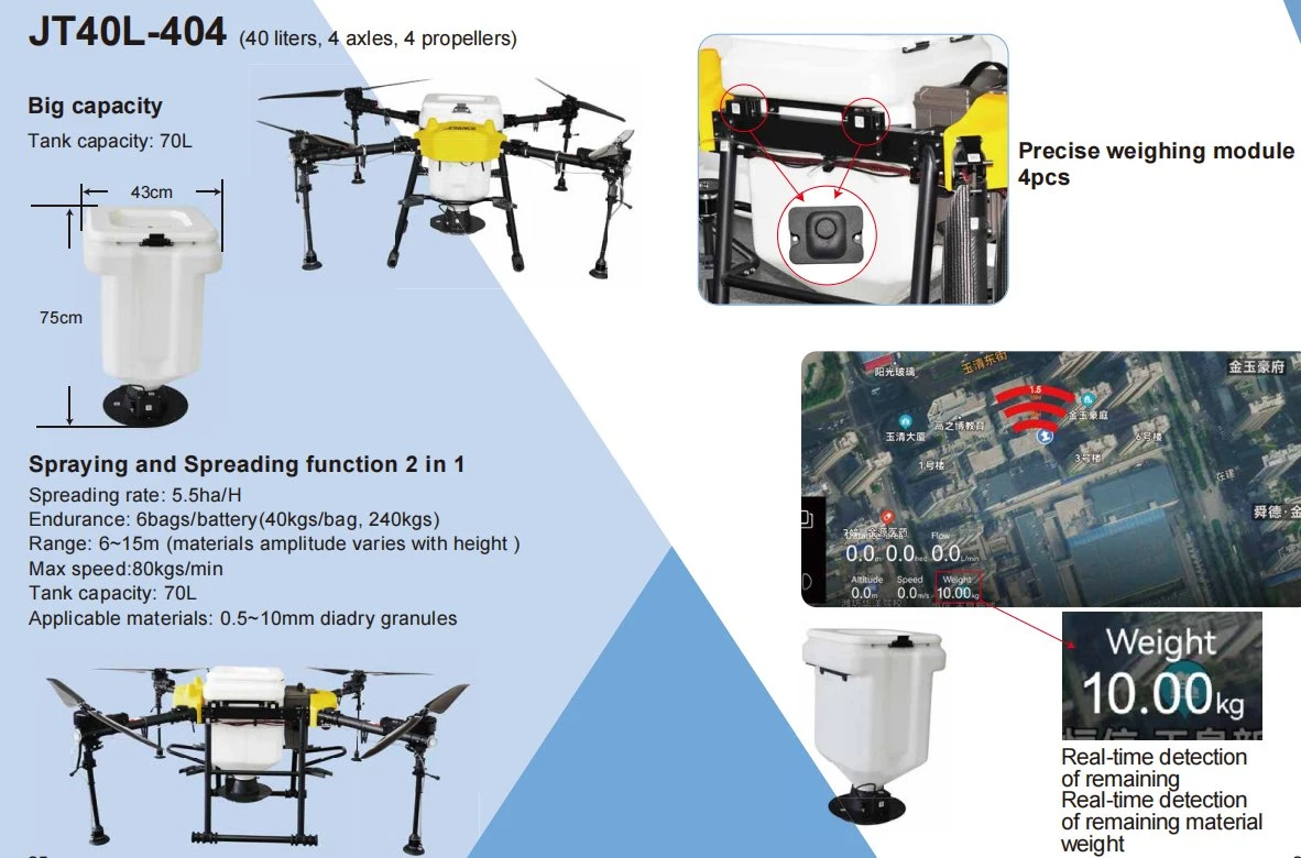 Customized OEM Agricultural Spraying Drone Manufacturer/Supplier/Factory
