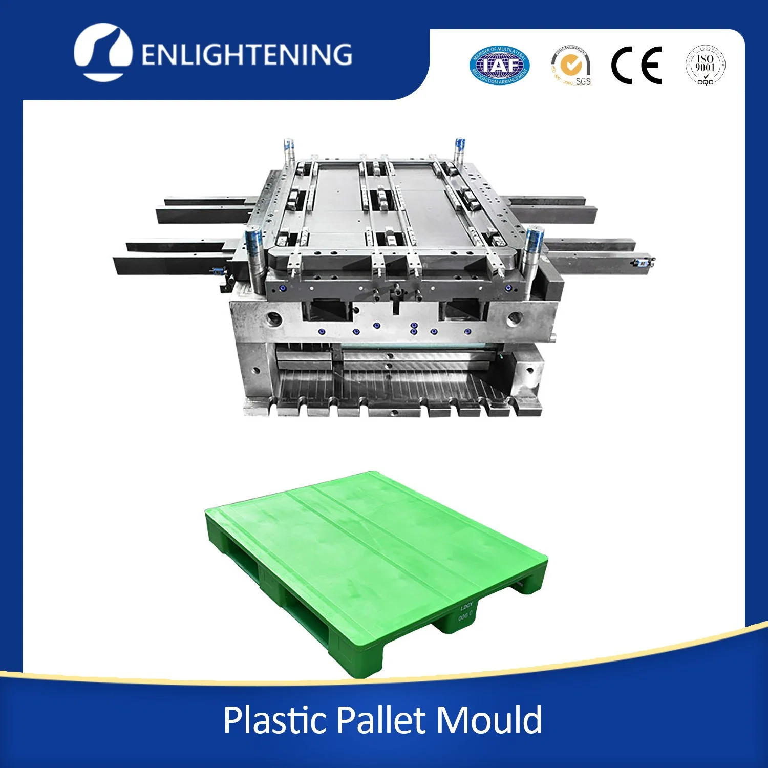 High quality/High cost performance  Medium Duty Low Price Industrial Plastic Pallet Injection Mold Molding for 140*120*15cm Nestable Pallet Make