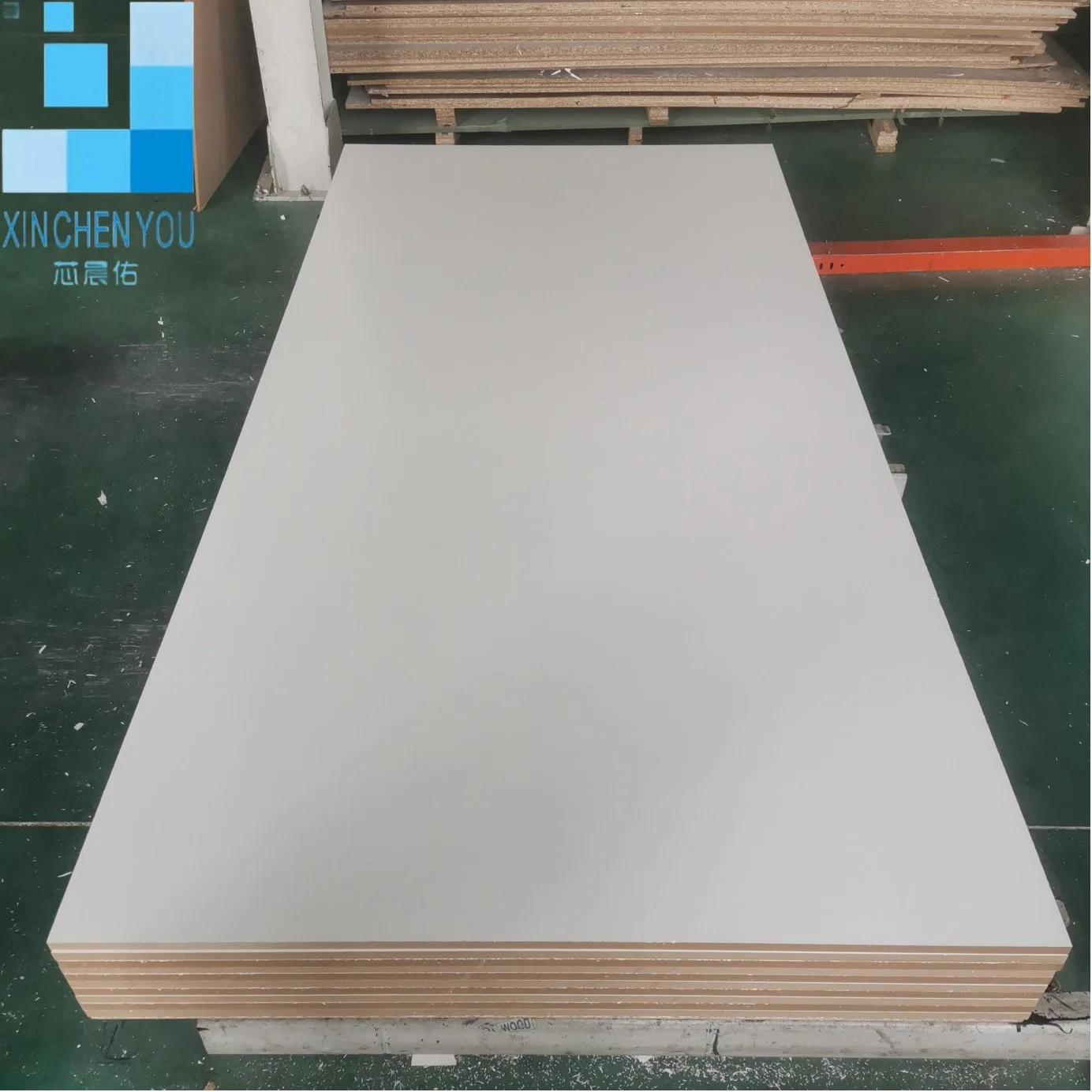 Furniture Melamine MDF Plain MDF 1220X2440X18mm White MDF Building Material