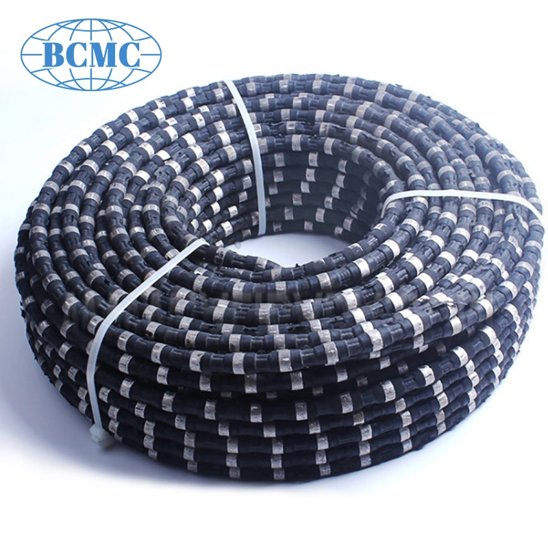 Bcmc Wire Saw Best Prices Diamond Wire Rope Saw with Rubber for Marble Stone Quarrying